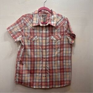 EUC vintage L wranglers Wrancher Shirt plaid